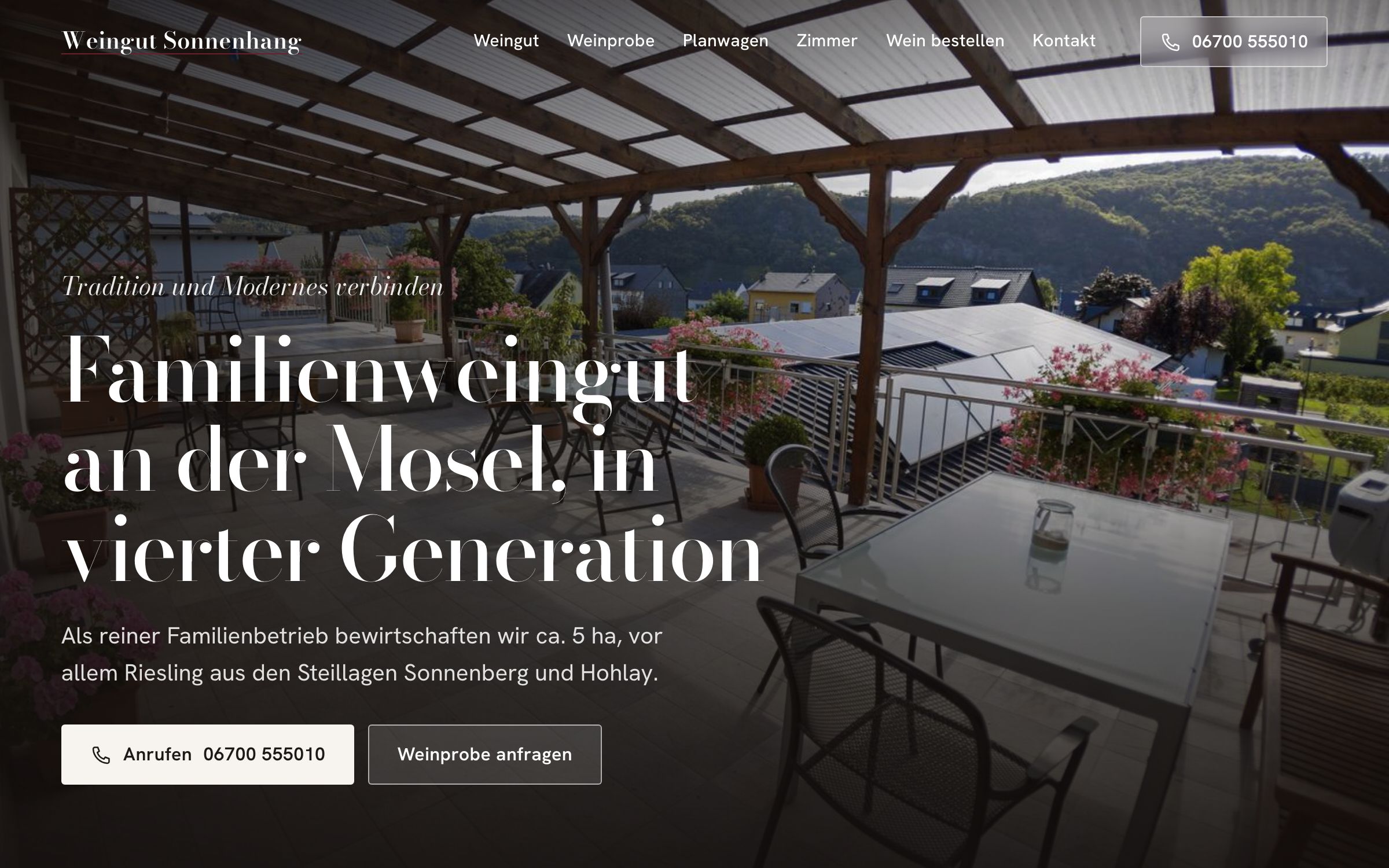 Vorlage für ein Weingut